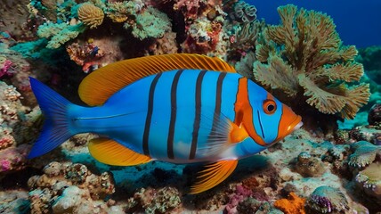 Vibrant Coral Reef Fish Underwater Scene