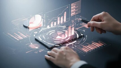 Holographic data visualization on tablet - Powered by Adobe