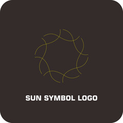 Minimalist Sunrise Logo – Rising Sun Symbol Vector