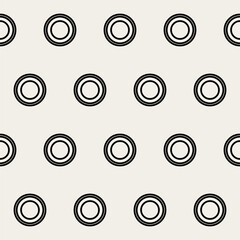 Circle Graphic Seamless Pattern background. Minimalist Geometric Round Outline Shape Silhouette Wrapping Paper. Wallpaper Art. Textile fabric Soft Minimalist Graphic Print Decoration.