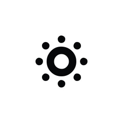 Black Brightness Icon Simple