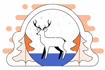 deer silhouette vector