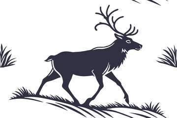 silhouette of a deer