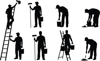 Fototapeta premium business people silhouettes