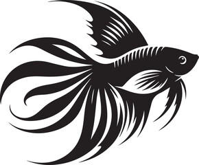 Swordtail Fish Vector Illustration – Sleek and Distinctive Aquarium Favorite