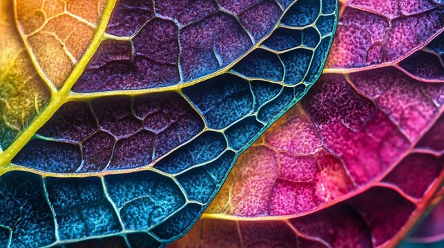colorful coleus leaves with intricate patterns