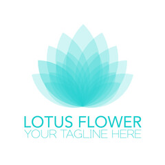 Elegant Lotus Flower Logo: Serenity, Purity, and Growth Symbol. Perfect for Spa, Yoga, Wellness