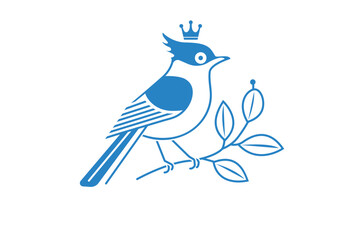 blue bird on a branch