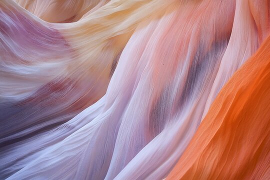 lively sandstone formations of Antelope Canyon - Powered by Adobe