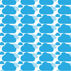 seamless pattern with clouds