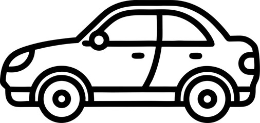cartoon car icon