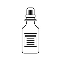 Pill icon in flat style. Drug vector illustration on isolated background. Medicine pharmacy sign business concept.