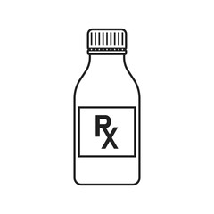 Pill icon in flat style. Drug vector illustration on isolated background. Medicine pharmacy sign business concept.