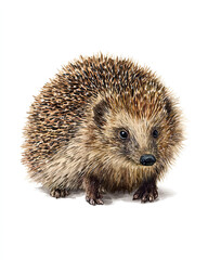 Obraz premium hedgehog on white background