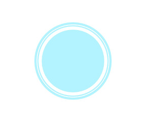blue circle ligo round element grafis design