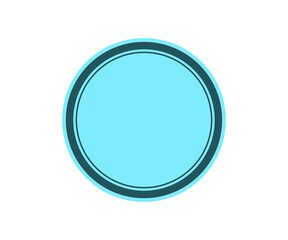 blue circle ligo round element grafis design