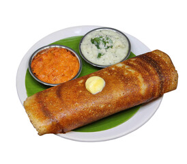 ghee roast dosa with chutney