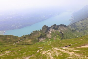 Lake Brienz as seen from the Top of Rothron Maountain