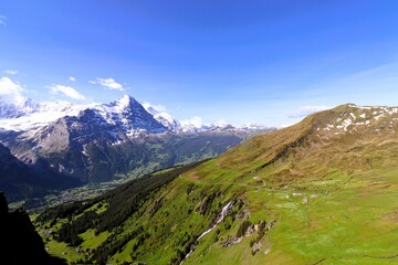 Eiger mountain and the Swiss Alps