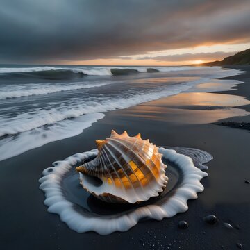 Sunset Seashell Serenity