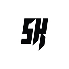 SK monogram logo design letter text name symbol monochrome logotype alphabet character simple logo