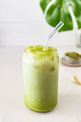 Iced Matcha Latte. Natural Energy and Calm in One Refreshing Drink