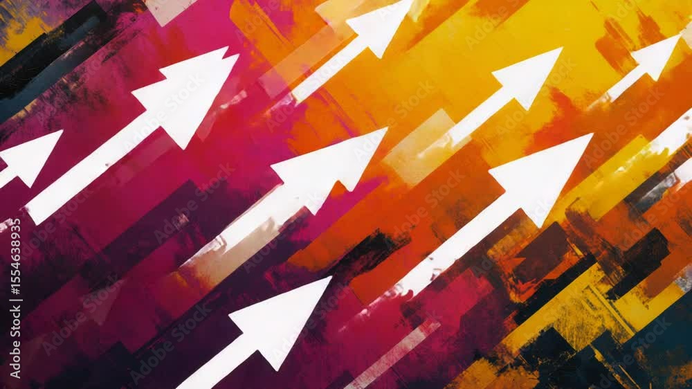 Poster Abstract representation of conflicting directions, suitable for use as a design element or background