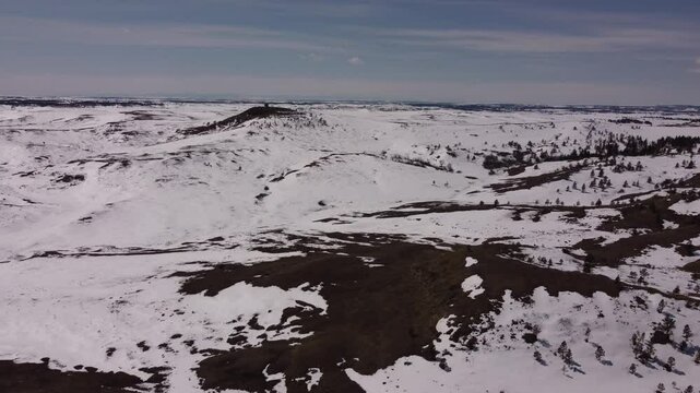 Rolling hills eastern Montana in spring 