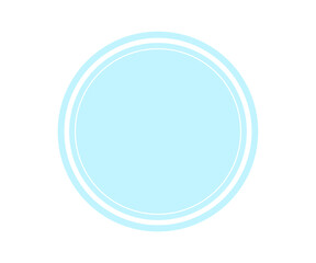 blue circle ligo round element grafis design