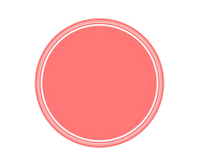 circle logo frame round element design 