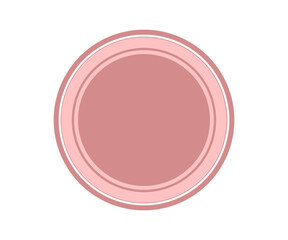 circle logo frame round element design 