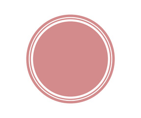 circle logo frame round element design 