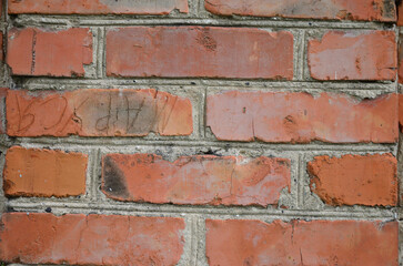 Brick wall close-up	