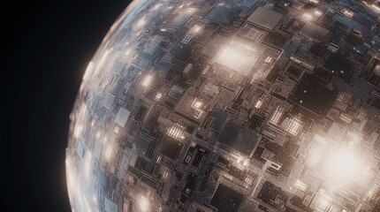  Extreme Close-Up of Futuristic Human Skin Embedded with Microcircuits, Featuring Soft Glowing Elements Under Translucent Layers in a Biotech Aesthetic with Hyper-Detailed Surreal Realism