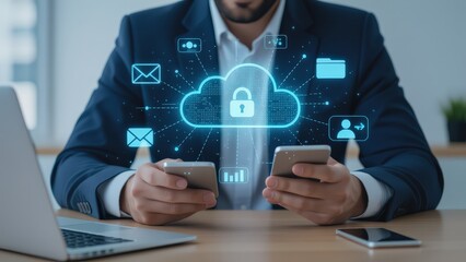 Secure Cloud Data Management with Mobile Devices in Business Context