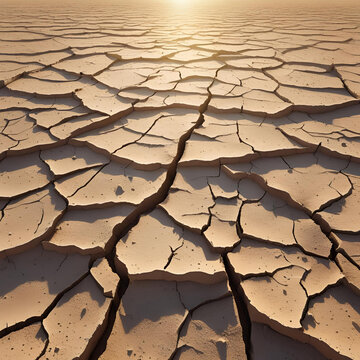 dry cracked earth
