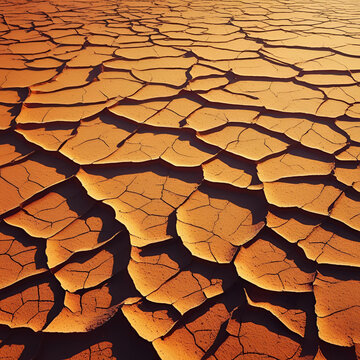 dry cracked earth