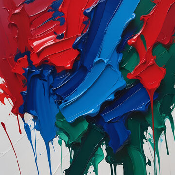 Abstract oil paint texture, vibrant strokes