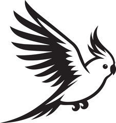 Cockatiel Parrot Vector 