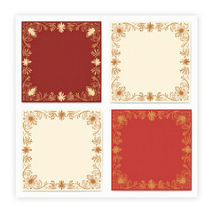 ai genarate frame flower desgine