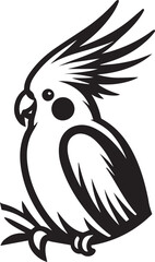 Cockatiel Parrot Vector 