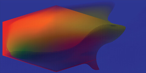 Modern 3D colorful abstract background with hexagonal polygon texture. soft melting hexagon abstract