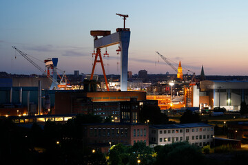 Stadtpanorama Kiel zur Kieler Woche 2025