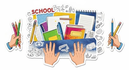 Back to School Supplies Essential Stationery Items for Students and Educators Preparing for the Academic Year Ahead with Pencils Books Notebooks and Pens