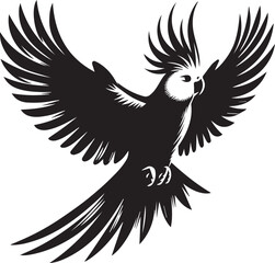 Cockatiel Parrot Vector 