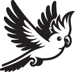Cockatiel Parrot Vector 
