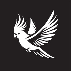 Cockatiel Parrot Vector 