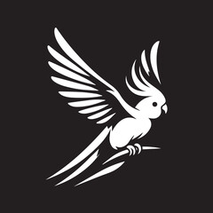 Obraz premium Cockatiel Parrot Vector 