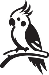 Cockatiel Parrot Vector 