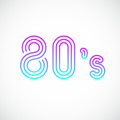 Ferris Wheel line icon. Attraction emblem. 